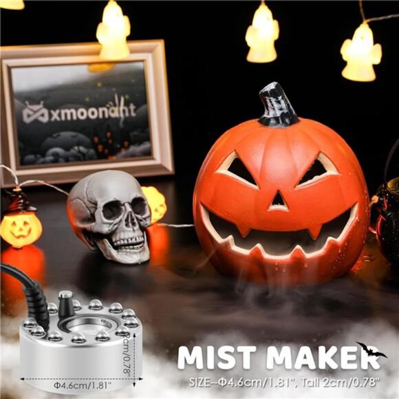 350ml/H Ultrasonic Mist Maker Fogger 12 LED Lights with Removable Splash Guard - Picture 2 of 7